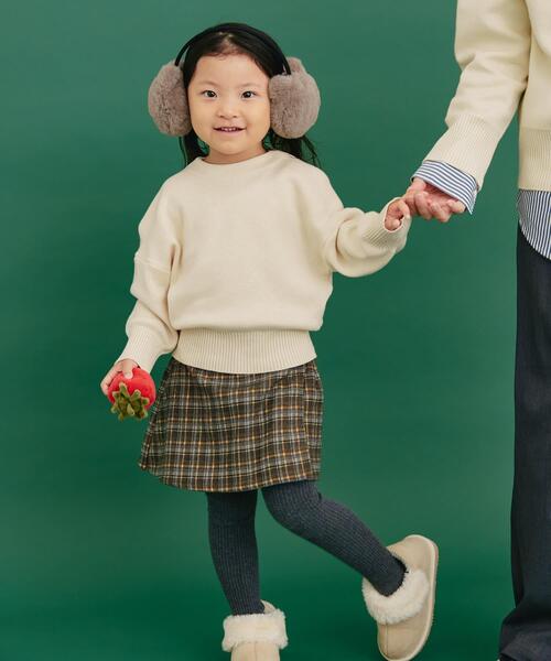 URBAN RESEARCH DOORS（アーバンリサーチドアーズ）の「『親子リンク』ボトルネックKNITプルオーバー(KIDS)（ニット/セーター・キッズ・アイボリー/レッド・120/105/135）」の10枚目の写真