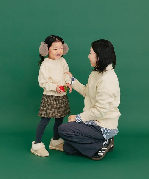 URBAN RESEARCH DOORS（アーバンリサーチドアーズ）の「『親子リンク』ボトルネックKNITプルオーバー(KIDS)（ニット/セーター・キッズ・アイボリー/レッド・120/105/135）」の11枚目の写真