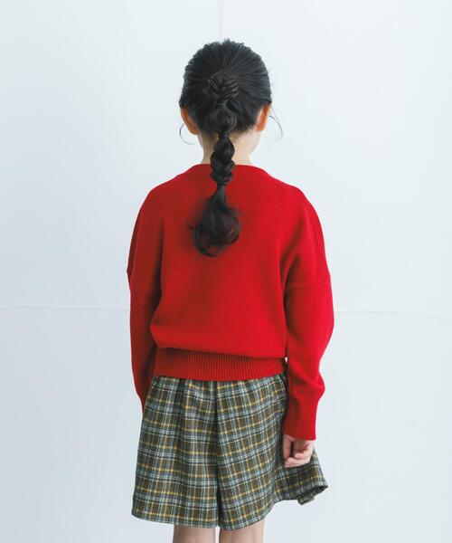 URBAN RESEARCH DOORS（アーバンリサーチドアーズ）の「『親子リンク』ボトルネックKNITプルオーバー(KIDS)（ニット/セーター・キッズ・アイボリー/レッド・120/105/135）」の16枚目の写真
