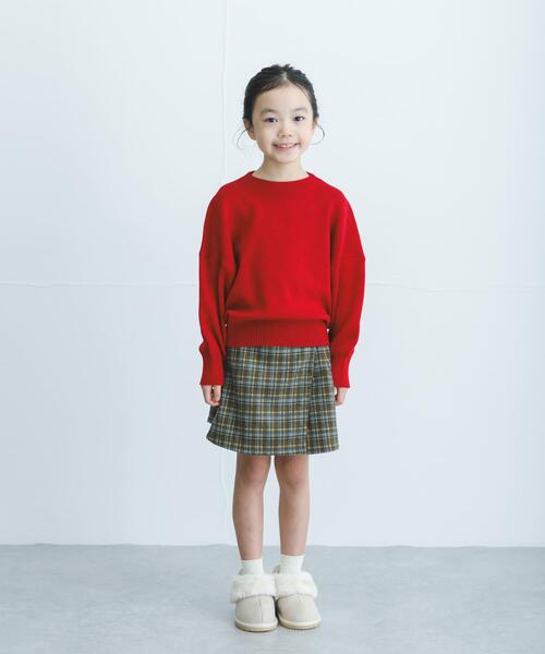 URBAN RESEARCH DOORS（アーバンリサーチドアーズ）の「『親子リンク』ボトルネックKNITプルオーバー(KIDS)（ニット/セーター・キッズ・アイボリー/レッド・120/105/135）」の17枚目の写真