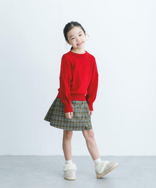 URBAN RESEARCH DOORS（アーバンリサーチドアーズ）の「『親子リンク』ボトルネックKNITプルオーバー(KIDS)（ニット/セーター・キッズ・アイボリー/レッド・120/105/135）」の18枚目の写真