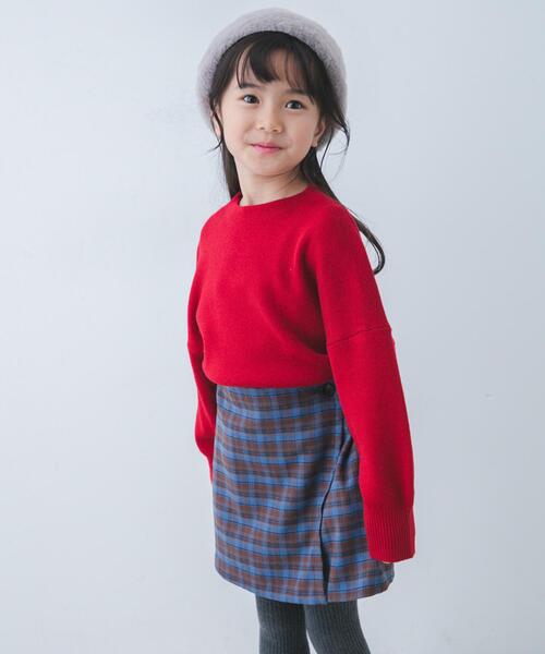 URBAN RESEARCH DOORS（アーバンリサーチドアーズ）の「『親子リンク』ボトルネックKNITプルオーバー(KIDS)（ニット/セーター・キッズ・アイボリー/レッド・120/105/135）」の21枚目の写真
