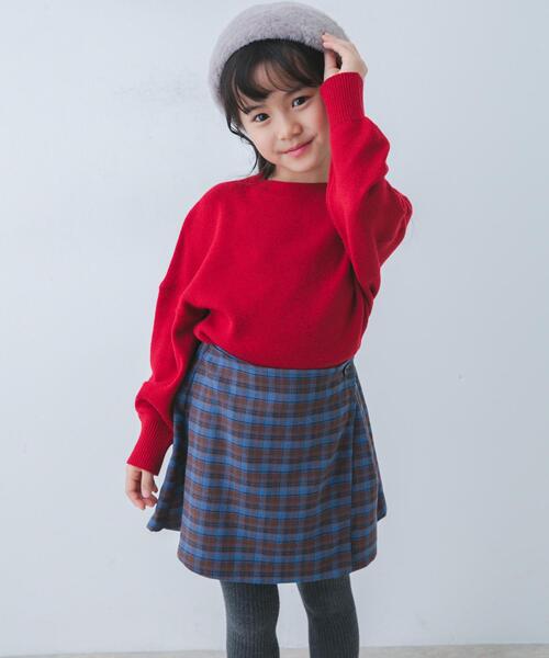 URBAN RESEARCH DOORS（アーバンリサーチドアーズ）の「『親子リンク』ボトルネックKNITプルオーバー(KIDS)（ニット/セーター・キッズ・アイボリー/レッド・120/105/135）」の22枚目の写真