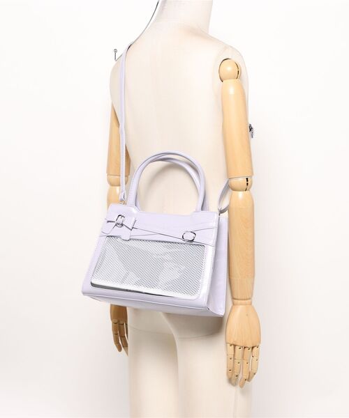 VIBGYOR(ヴィブジョー)の「oshipic/推し活ハンドバッグ/リボンデザイン2wayバッグ S0005(ハンドバッグ・レディース・ブルー/シルバー/ホワイト/ピンク/パープル・FREE)」の11枚目の写真