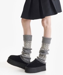 ammy.（エイミードット）の「【 ammy. / エイミードット 】 ノルディック モチーフ フェアニット レッグウォーマー（レッグウォーマー）」