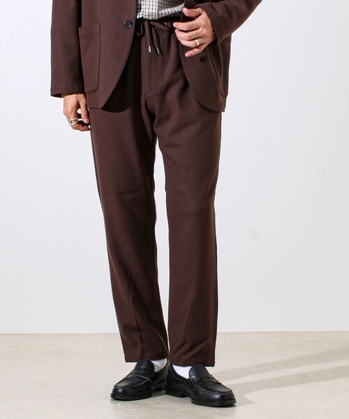 GLOSTER（グロスター）の「【セットアップ対応】両面起毛ストレッチイージーパンツ（その他パンツ・メンズ・ダークブラウン/ライトグレー/ネイビー/ブラック/グレイッシュベージュ・S/M/L/XL）」の4枚目の写真