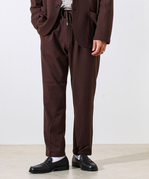 GLOSTER（グロスター）の「【セットアップ対応】両面起毛ストレッチイージーパンツ（その他パンツ・メンズ・ダークブラウン/ライトグレー/ネイビー/ブラック/グレイッシュベージュ・S/M/L/XL）」の7枚目の写真