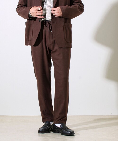 GLOSTER（グロスター）の「【セットアップ対応】両面起毛ストレッチイージーパンツ（その他パンツ・メンズ・ダークブラウン/ライトグレー/ネイビー/ブラック/グレイッシュベージュ・S/M/L/XL）」の12枚目の写真