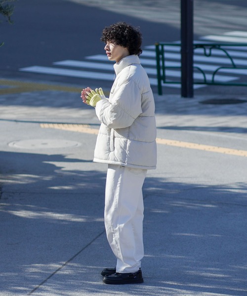 BEN DAVIS（ベンデイビス）の「【BEN DAVIS/ベンデイビス】ナイロンパファージャケット ノームコア 防寒 軽量（ナイロンジャケット・メンズ・グレー/アイボリー/ブラック・X-LARGE/LARGE/MEDIUM）」の5枚目の写真