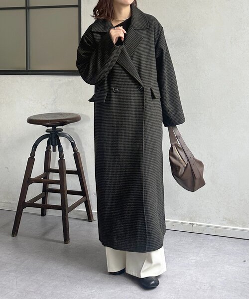 Thevon（ゼボン）の「チェック柄ロングコート（その他アウター）」 - WEAR