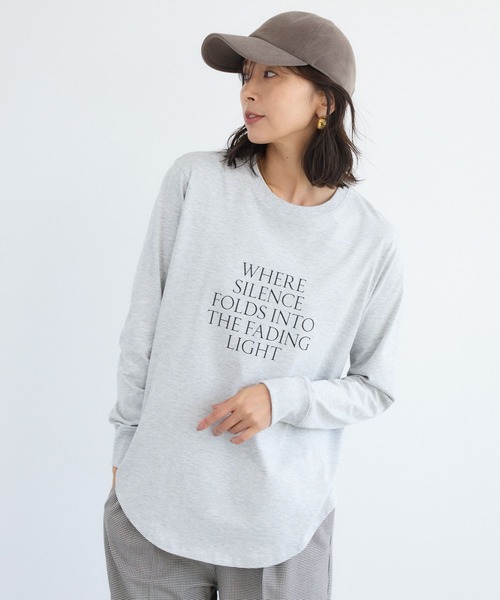 BARNYARDSTORM（バンヤードストーム）の「BARNYARDSTORM / 裾ラウンドロゴプルオーバー / マシンウォッシャブル（Tシャツ/カットソー・レディース・グレー/ホワイト/グリーン・FREE）」の19枚目の写真