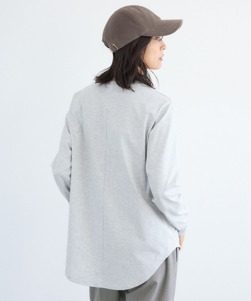 BARNYARDSTORM（バンヤードストーム）の「BARNYARDSTORM / 裾ラウンドロゴプルオーバー / マシンウォッシャブル（Tシャツ/カットソー・レディース・グレー/ホワイト/グリーン・FREE）」の21枚目の写真