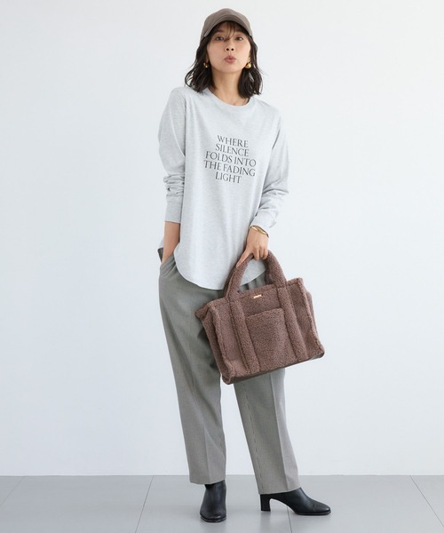 BARNYARDSTORM（バンヤードストーム）の「BARNYARDSTORM / 裾ラウンドロゴプルオーバー / マシンウォッシャブル（Tシャツ/カットソー・レディース・グレー/ホワイト/グリーン・FREE）」の22枚目の写真