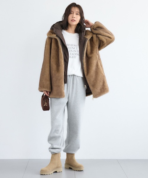 BARNYARDSTORM（バンヤードストーム）の「BARNYARDSTORM / 裾ラウンドロゴプルオーバー / マシンウォッシャブル（Tシャツ/カットソー・レディース・グレー/ホワイト/グリーン・FREE）」の10枚目の写真