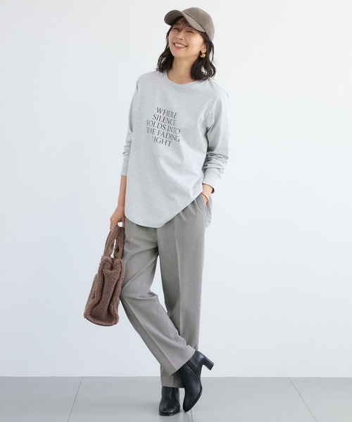 BARNYARDSTORM（バンヤードストーム）の「BARNYARDSTORM / 裾ラウンドロゴプルオーバー / マシンウォッシャブル（Tシャツ/カットソー・レディース・グレー/ホワイト/グリーン・FREE）」の18枚目の写真