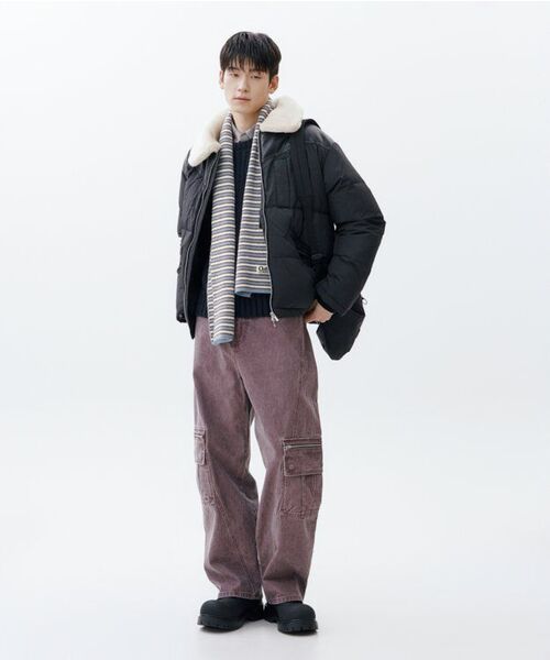 1993STUDIO(1993スタジオ)の「ピグメントウォッシングデニム切替パンツ_ピンク(デニムパンツ・レディース・その他・SMALL/MEDIUM/LARGE)」の7枚目の写真