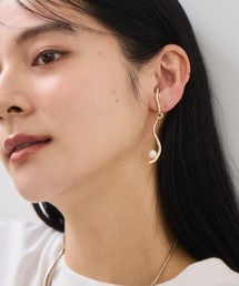 VIS | 2WAYスウィングラインパールイヤーカフ(イヤリング)