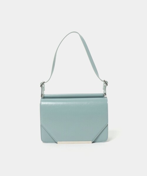 green label relaxing（グリーンレーベルリラクシング）の「2WAY ダブルフラップ ポシェット バッグ（ハンドバッグ・レディース・ブラック/ライトブルー・FREE）」の2枚目の写真