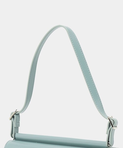 green label relaxing（グリーンレーベルリラクシング）の「2WAY ダブルフラップ ポシェット バッグ（ハンドバッグ・レディース・ブラック/ライトブルー・FREE）」の9枚目の写真