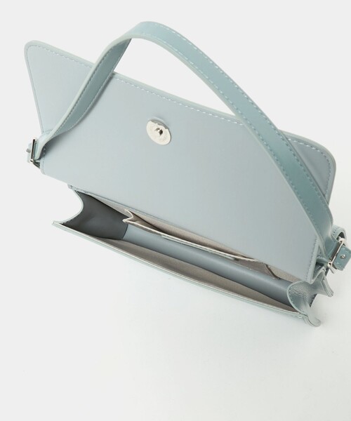 green label relaxing（グリーンレーベルリラクシング）の「2WAY ダブルフラップ ポシェット バッグ（ハンドバッグ・レディース・ブラック/ライトブルー・FREE）」の11枚目の写真