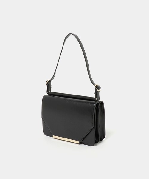 green label relaxing（グリーンレーベルリラクシング）の「2WAY ダブルフラップ ポシェット バッグ（ハンドバッグ・レディース・ブラック/ライトブルー・FREE）」の19枚目の写真