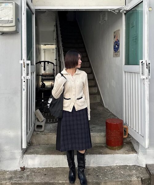 Miseki SEOUL（ミセキソウル）の「Side bow pleats midi skirt CHECK（スカート・レディース・その他・1/2）」の8枚目の写真