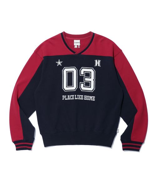 YOUHEE（ユヒ）の「GRAPHIC TRACK JERSEY SWEAT SHIRTS NAVY（スウェット・レディース・その他・FREE）」の3枚目の写真