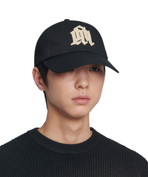 NOMANUAL（NOMANUAL）の「OVERLAY LOGO PATCH BALL CAP - BLACK（キャップ・レディース・その他・FREE）」の4枚目の写真