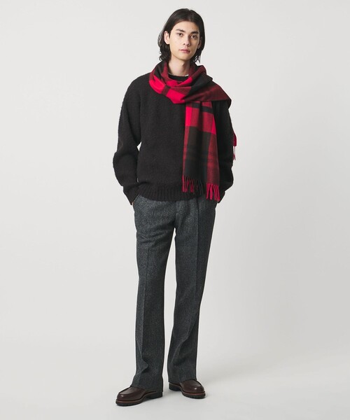 Joshua Ellis（ジョシュアエリス）の「【別注】＜Joshua Ellis＞ブラックウォッチ マフラー（マフラー・メンズ・レッド/ロイヤルブルー・FREE）」の10枚目の写真