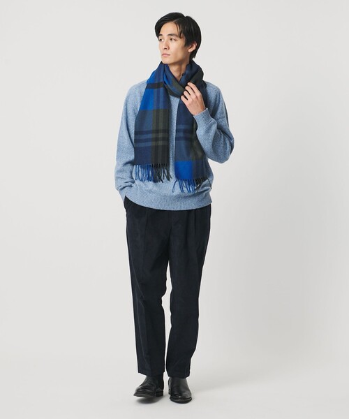 Joshua Ellis（ジョシュアエリス）の「【別注】＜Joshua Ellis＞ブラックウォッチ マフラー（マフラー・メンズ・レッド/ロイヤルブルー・FREE）」の12枚目の写真