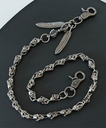 WARAIJOGO（ワライジョウゴ）の「スカル＆ウイングウォレットチェーン(SK)（ウォレットチェーン）」