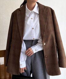 ビジューボタンシャツ