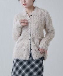 Lui's | シャギー衿付きニットカーディガン(ニット/セーター)