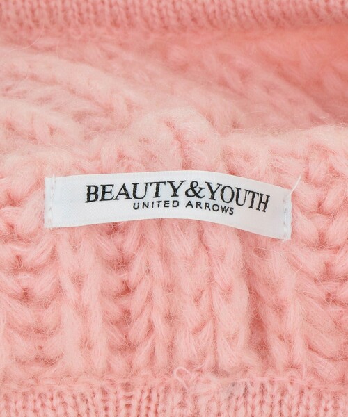 BEAUTY&YOUTH UNITED ARROWS（ビューティーアンドユースユナイテッドアローズ）の「2WAY イヤー ニットキャップ（ニットキャップ/ビーニー・レディース・ライトピンク/ブラック・FREE）」の13枚目の写真