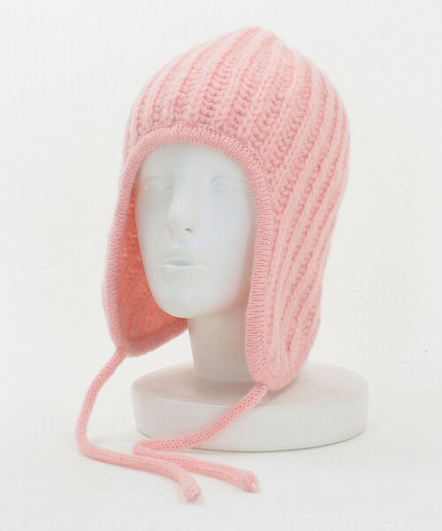 BEAUTY&YOUTH UNITED ARROWS（ビューティーアンドユースユナイテッドアローズ）の「2WAY イヤー ニットキャップ（ニットキャップ/ビーニー・レディース・ライトピンク/ブラック・FREE）」の20枚目の写真