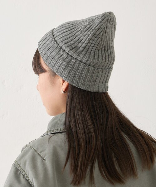 WHIMSIC（ウィムジック）の「【UNISEX】リブニットキャップ（ハット・レディース・グレー/ブラック/ブラウン/レッド・FREE）」の3枚目の写真