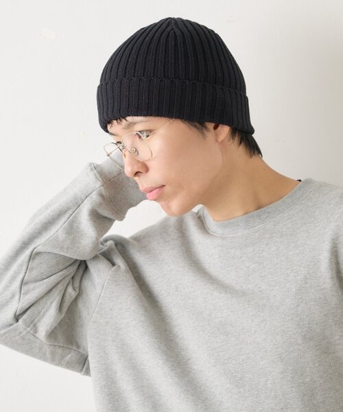 WHIMSIC（ウィムジック）の「【UNISEX】リブニットキャップ（ハット・レディース・グレー/ブラック/ブラウン/レッド・FREE）」の7枚目の写真