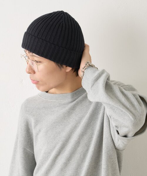 WHIMSIC（ウィムジック）の「【UNISEX】リブニットキャップ（ハット・レディース・グレー/ブラック/ブラウン/レッド・FREE）」の8枚目の写真
