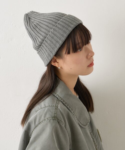 WHIMSIC（ウィムジック）の「【UNISEX】リブニットキャップ（ハット・レディース・グレー/ブラック/ブラウン/レッド・FREE）」の10枚目の写真