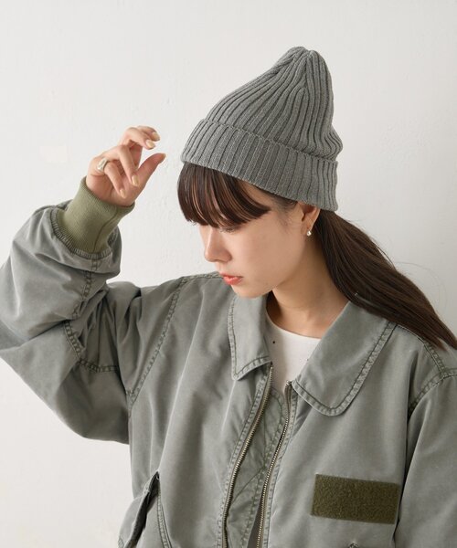 WHIMSIC（ウィムジック）の「【UNISEX】リブニットキャップ（ハット・レディース・グレー/ブラック/ブラウン/レッド・FREE）」の11枚目の写真