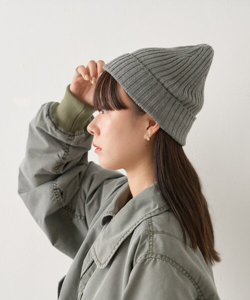 WHIMSIC（ウィムジック）の「【UNISEX】リブニットキャップ（ハット・レディース・グレー/ブラック/ブラウン/レッド・FREE）」の12枚目の写真