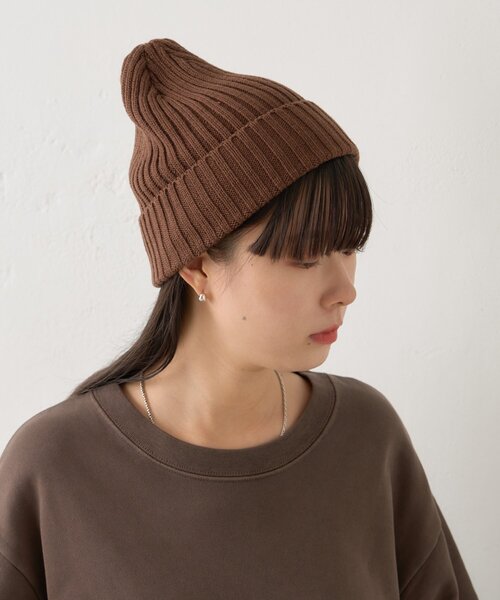 WHIMSIC（ウィムジック）の「【UNISEX】リブニットキャップ（ハット・レディース・グレー/ブラック/ブラウン/レッド・FREE）」の14枚目の写真