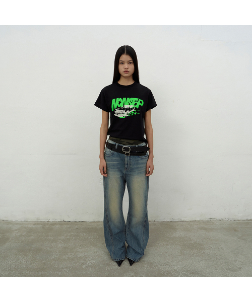 LCDC TM（エルシーディーシーティーエム）の「BOOTSCUT BLUE DENIM (BLUE)（デニムパンツ・レディース・ブルー・X-SMALL/SMALL/MEDIUM）」の2枚目の写真