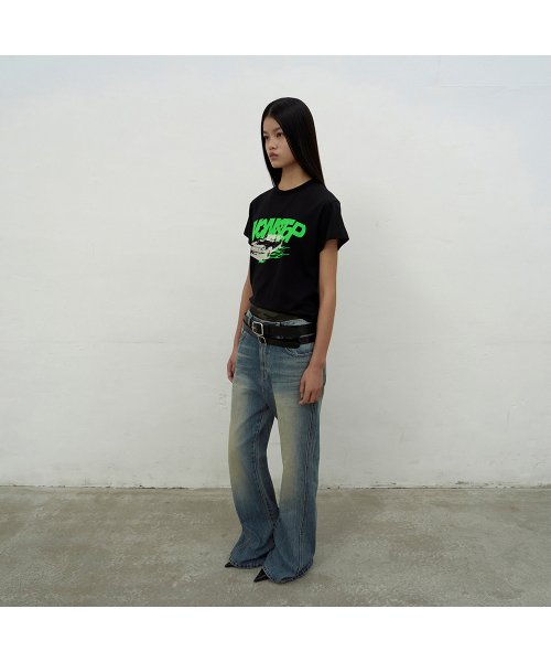 LCDC TM（エルシーディーシーティーエム）の「BOOTSCUT BLUE DENIM (BLUE)（デニムパンツ・レディース・ブルー・X-SMALL/SMALL/MEDIUM）」の3枚目の写真