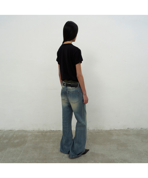 LCDC TM（エルシーディーシーティーエム）の「BOOTSCUT BLUE DENIM (BLUE)（デニムパンツ・レディース・ブルー・X-SMALL/SMALL/MEDIUM）」の4枚目の写真