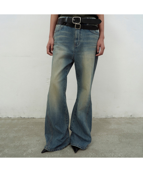 LCDC TM（エルシーディーシーティーエム）の「BOOTSCUT BLUE DENIM (BLUE)（デニムパンツ・レディース・ブルー・X-SMALL/SMALL/MEDIUM）」の5枚目の写真