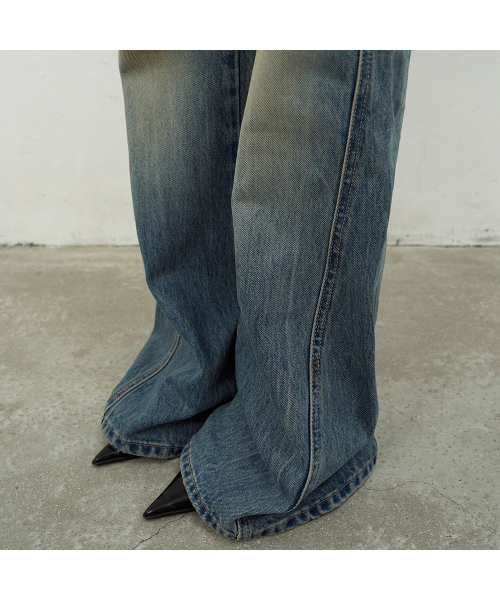 LCDC TM（エルシーディーシーティーエム）の「BOOTSCUT BLUE DENIM (BLUE)（デニムパンツ・レディース・ブルー・X-SMALL/SMALL/MEDIUM）」の7枚目の写真