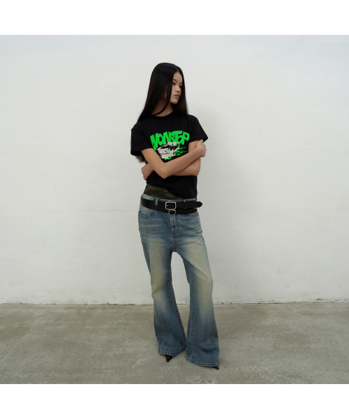 LCDC TM（エルシーディーシーティーエム）の「BOOTSCUT BLUE DENIM (BLUE)（デニムパンツ・レディース・ブルー・X-SMALL/SMALL/MEDIUM）」の8枚目の写真