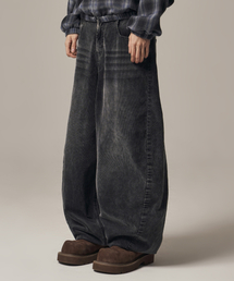 Viego Corduroy Balloon Pants Black