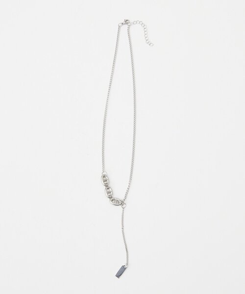 CIAOPANIC（チャオパニック）の「アソートシルバーネックレス（ネックレス・メンズ・グレー/チャコールグレー/シルバー/ダークグレー・FREE）」の5枚目の写真